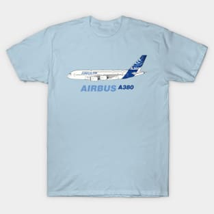 Airbus A380 Illustration T-Shirt